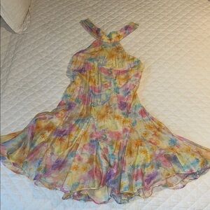 ASTR Colorful Halter Dress